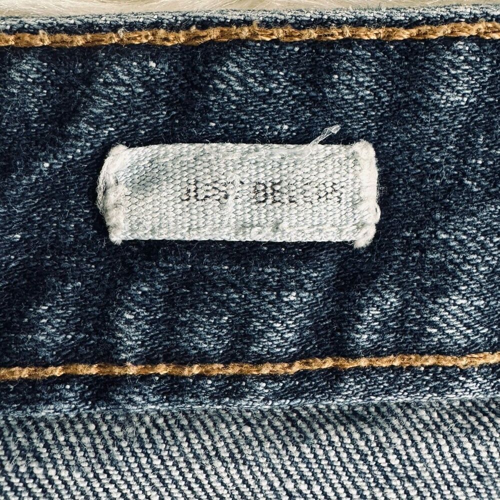 Y2K Old Navy Denim Midi Skirt Plus 20 (43x34) Blue Stretch Back Split Womens - Picture 6 of 8